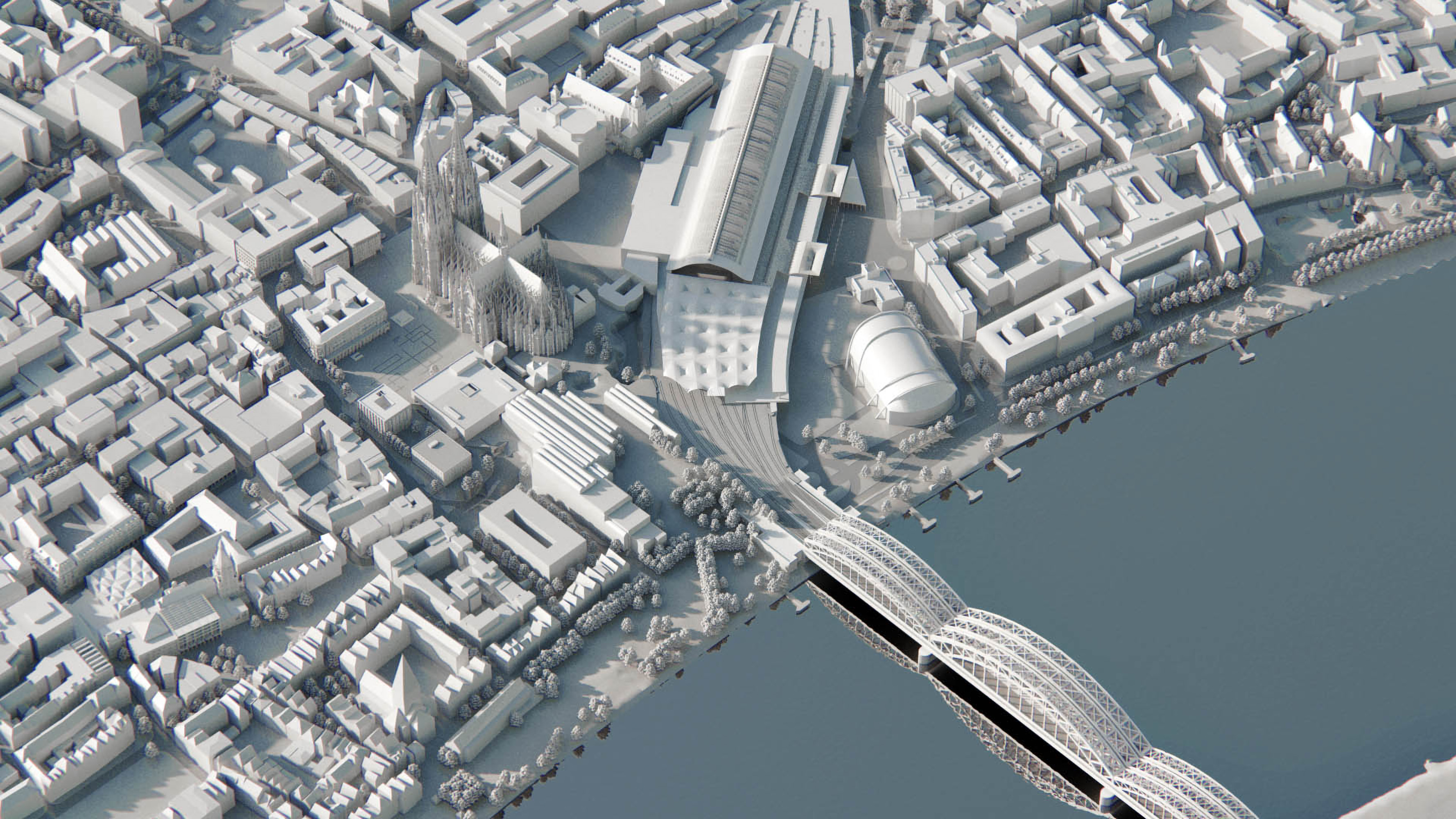 Stadtplanung im Modell